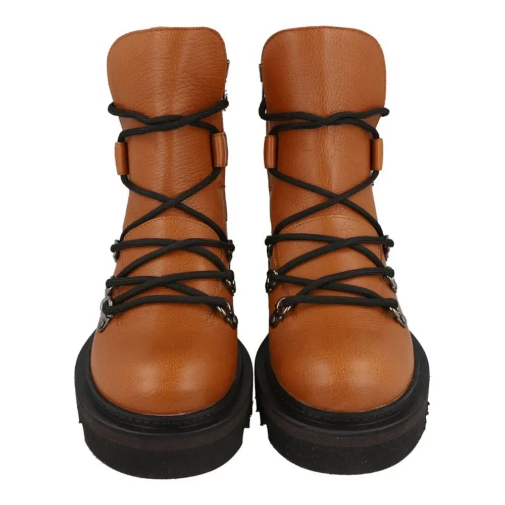 Elimo Lace-Up Leather Boots - Picture 5 of 6